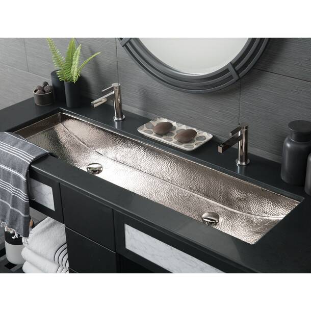 Native Trails Trough Concrete Handmade Rectangular Drop In Bathroom Sink And Reviews Wayfair